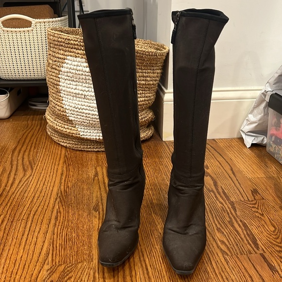 Brown Prada boots. Stretchy fabric size 38.5 - Picture 2 of 9